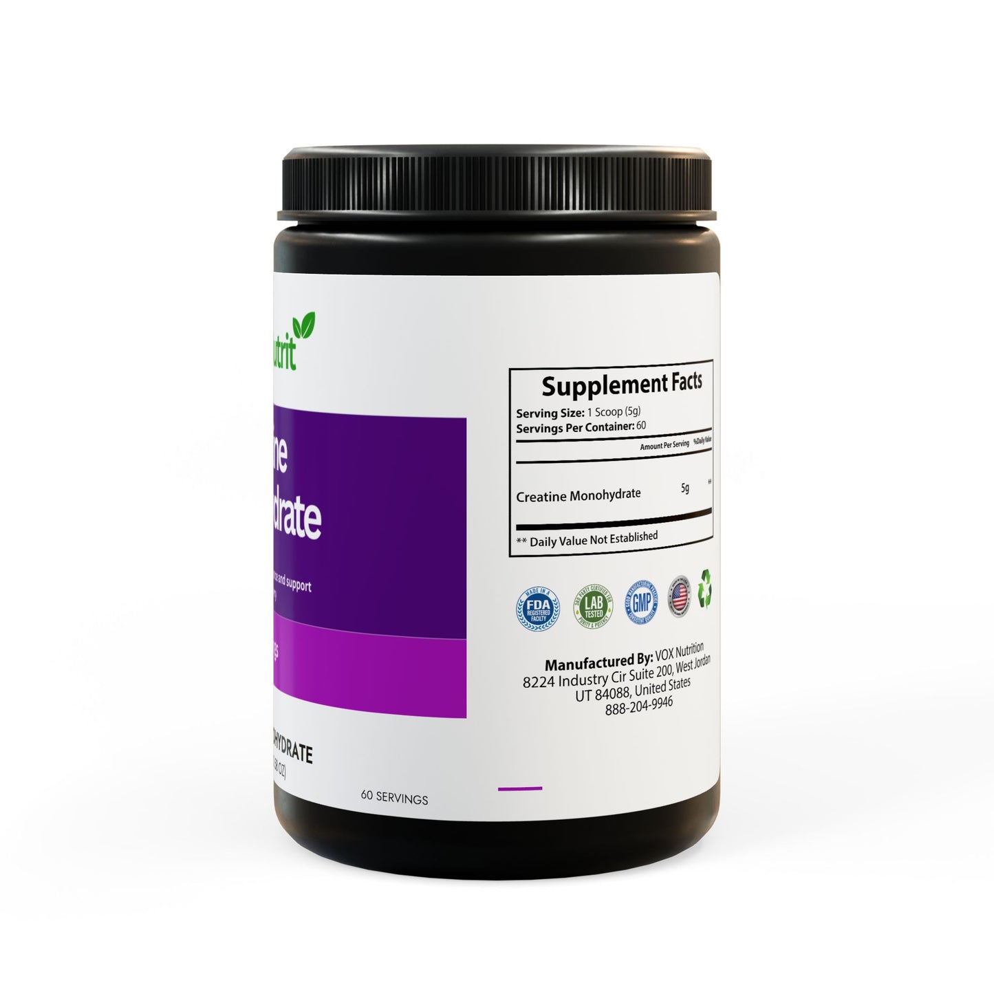 Creatine Monohydrate Supplement (300g, 10.58oz)