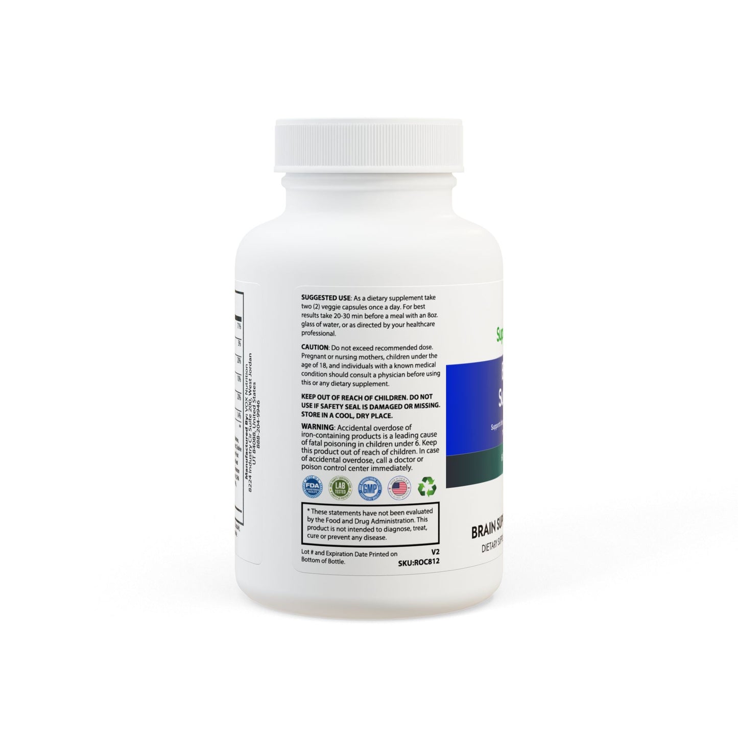 Brain Support Complex Supplement (60 Capsules)