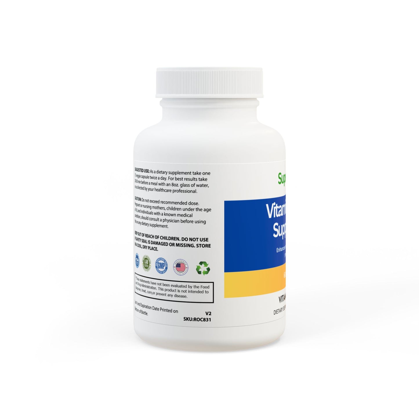Vitamin K2 + D3 Supplement (60 Capsules)
