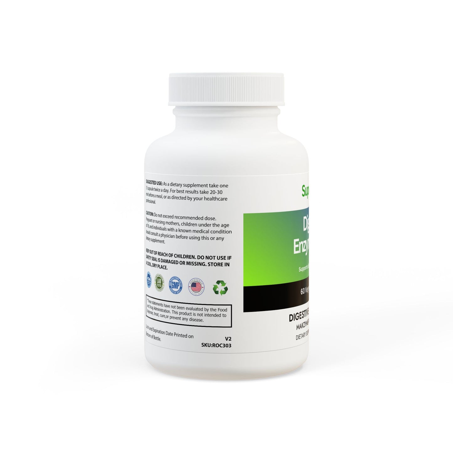 Digestive Enzyme Blend Supplement (60 Capsules)