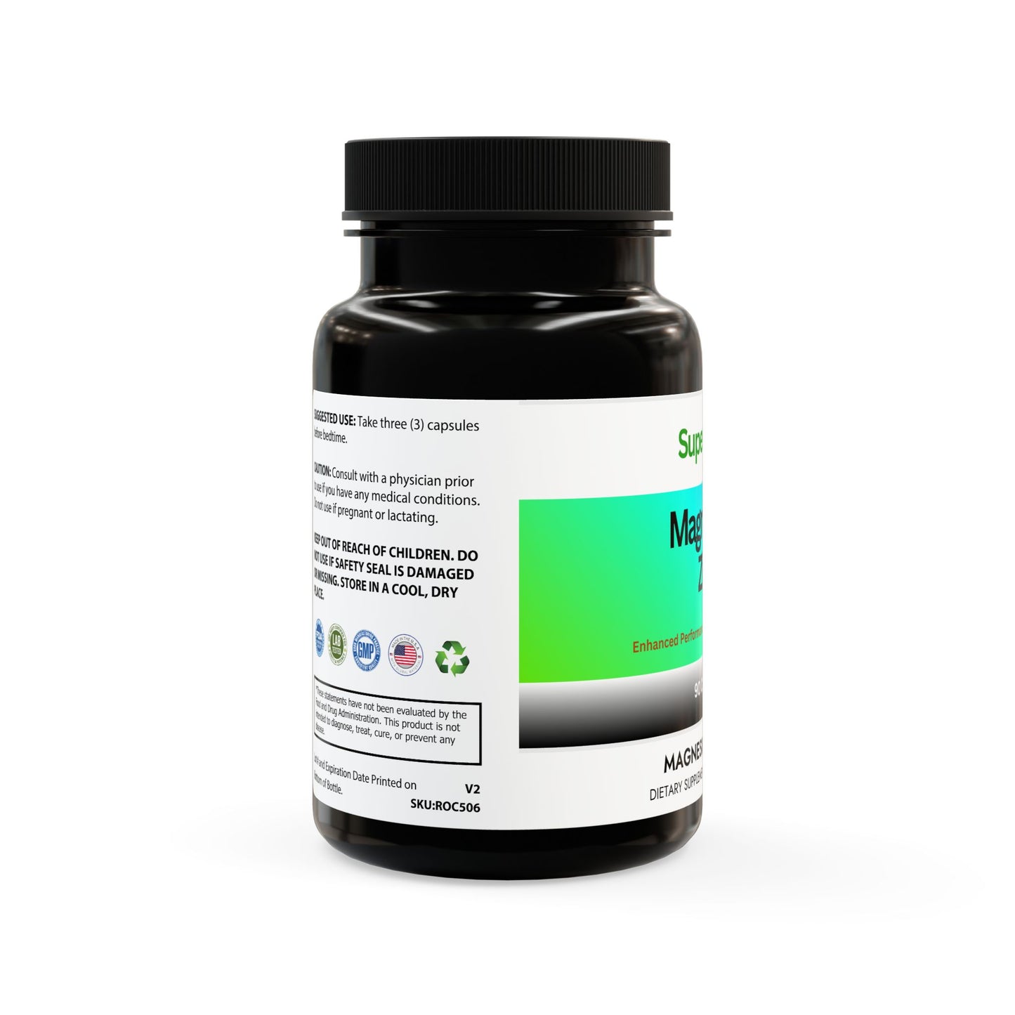 Magnesium Zinc Supplement (90 Capsules)