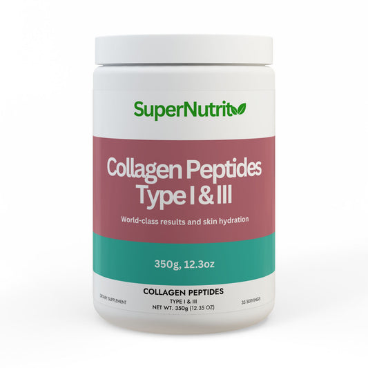 Collagen Peptides Type I & III Supplement (350g, 12.3oz)