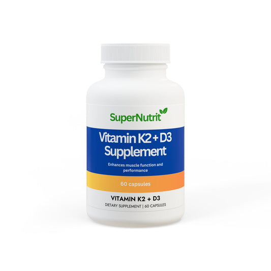 Vitamin K2 + D3 Supplement (60 Capsules)