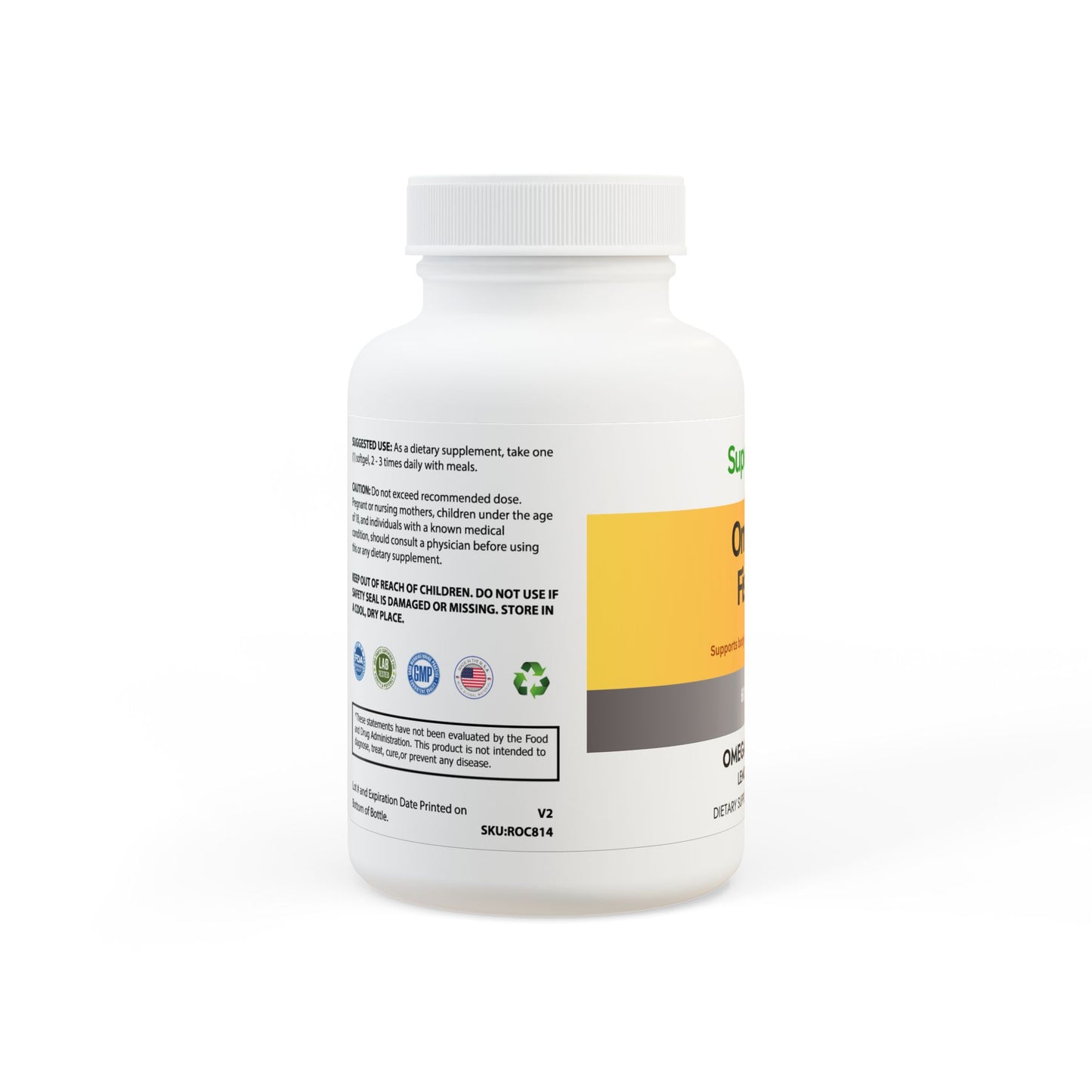 Omega 3 Fish Oil Supplement (60 Softgels)